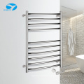 Wall mounted 304 stainless steel square pipe heated towel rail machine electric towel warmer